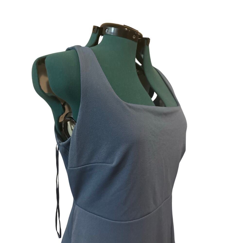 Birdy Grey Bridesmaid Dress XL Blue Square Neck Sleeveless Maxi NWT